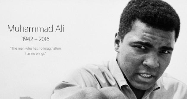 Η Apple τιμά την ζωή του Μοχάμεντ Άλι (Muhammad Ali) στην αρχική σελίδα της apple.com