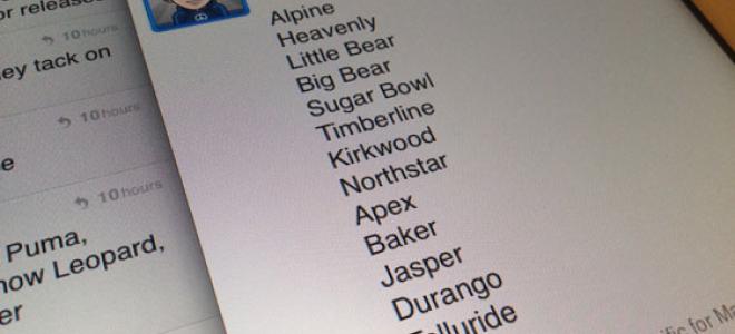 Οι κωδικές ονομασίες των εκδόσεων του iOS
