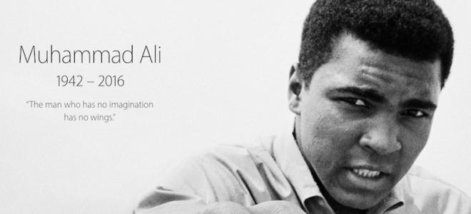 Η Apple τιμά την ζωή του Μοχάμεντ Άλι (Muhammad Ali) στην αρχική σελίδα της apple.com